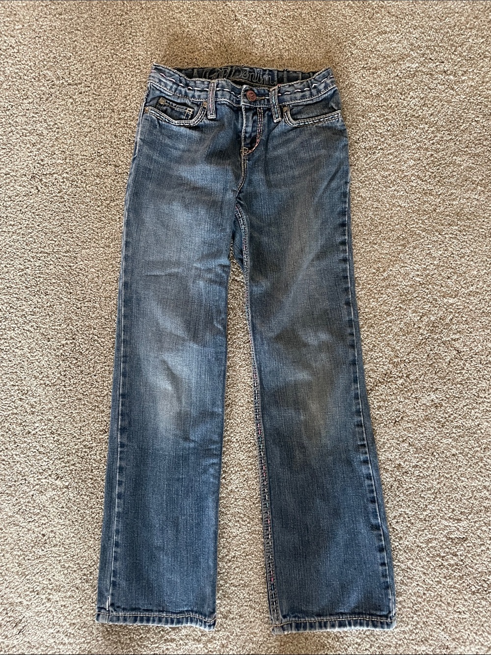 GAP Kids Medium Blue Straight-Leg Jeans size 8 regular